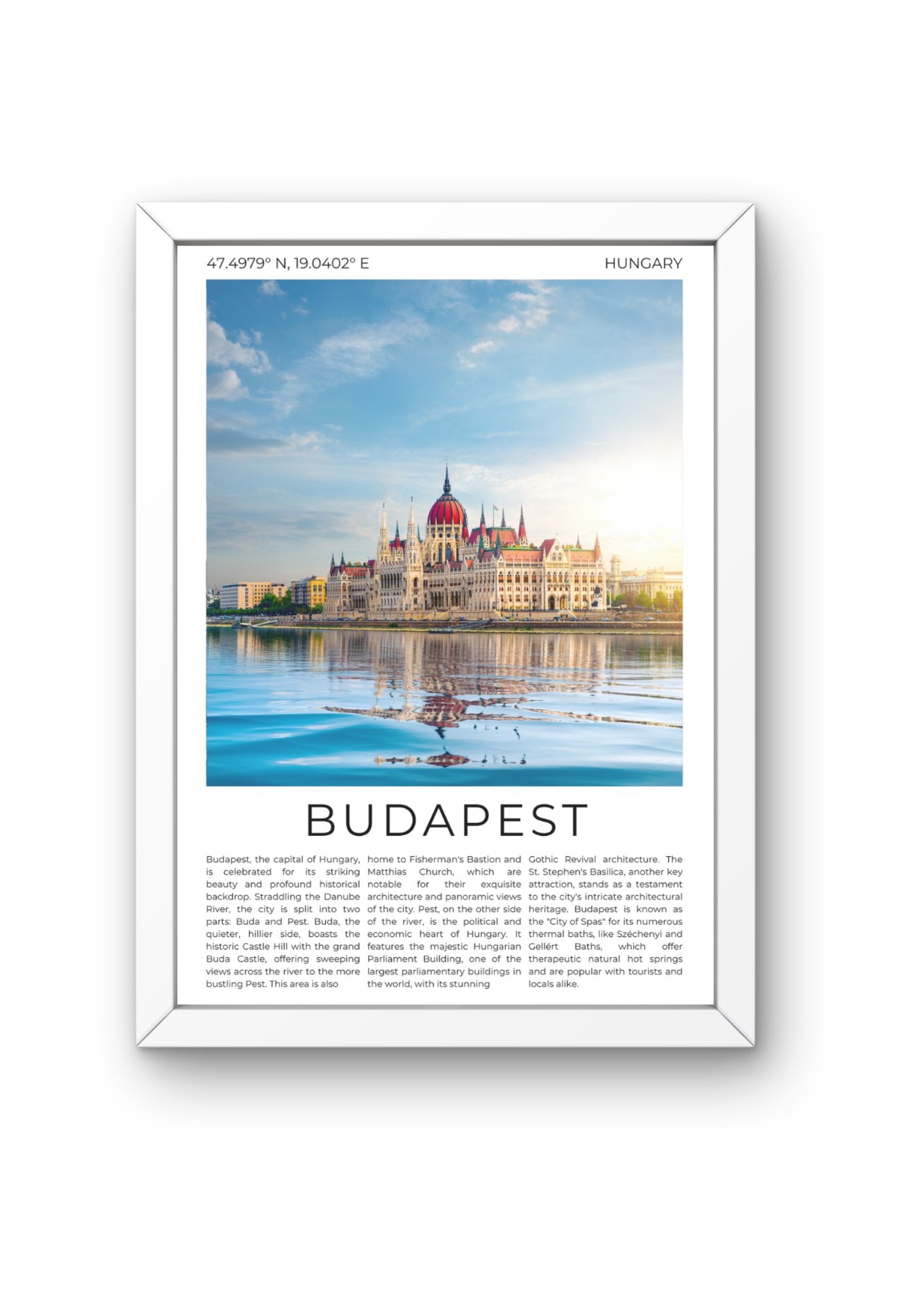 Budapest: Pearl of the Danube - ProfessorPrintsUK - A6