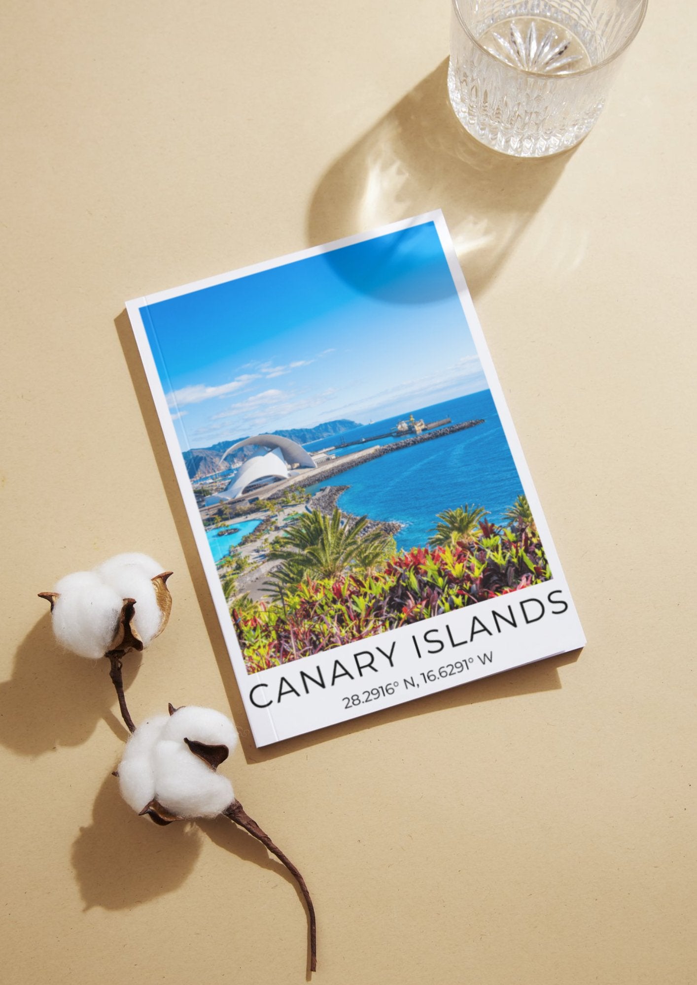 Canary Islands Coordinates Poster - ProfessorPrintsUK - A1