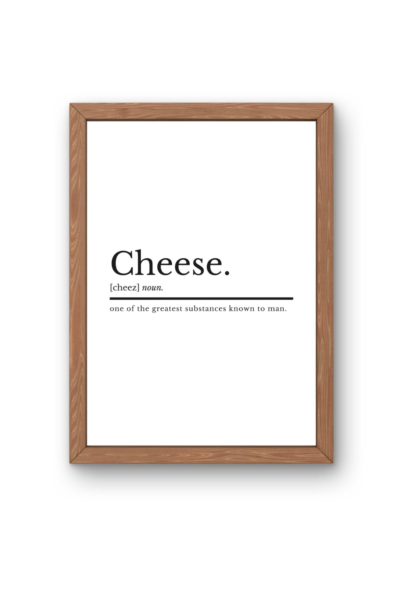 Cheese Definition | Kitchen And Dining | Kitchen Prints | Kitchen Decor | Cheese Print | Kitchen Quote | Cheese Poster | Cheese Gift | Food - ProfessorPrintsUK - A2