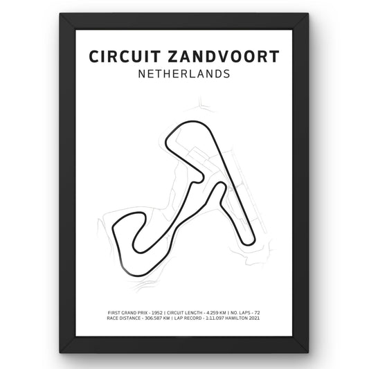 Circuit Vandoort - Netherlands - F1 Poster - ProfessorPrintsUK - Unframed