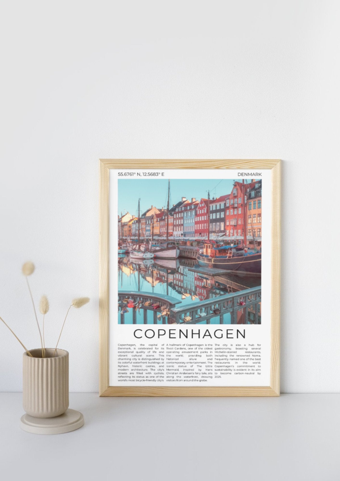 Copenhagen: Scandinavian Gem - ProfessorPrintsUK - A6