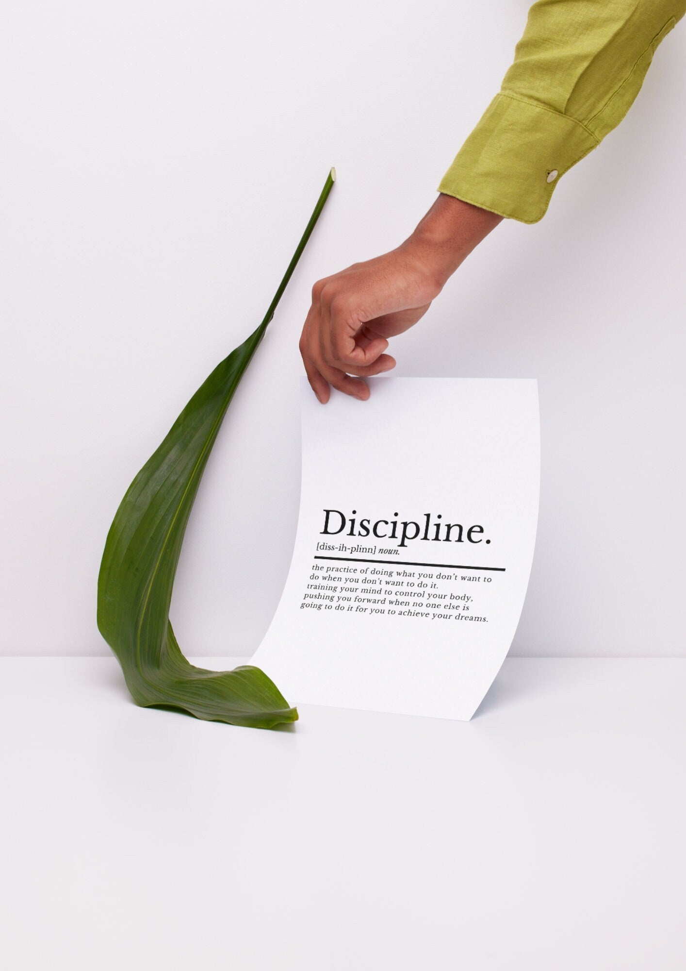 Discipline Definition Motivational Wall Art Poster | Motivational Prints | Motivational Quotes | Office Prints | Home Office Decor - ProfessorPrintsUK - A2