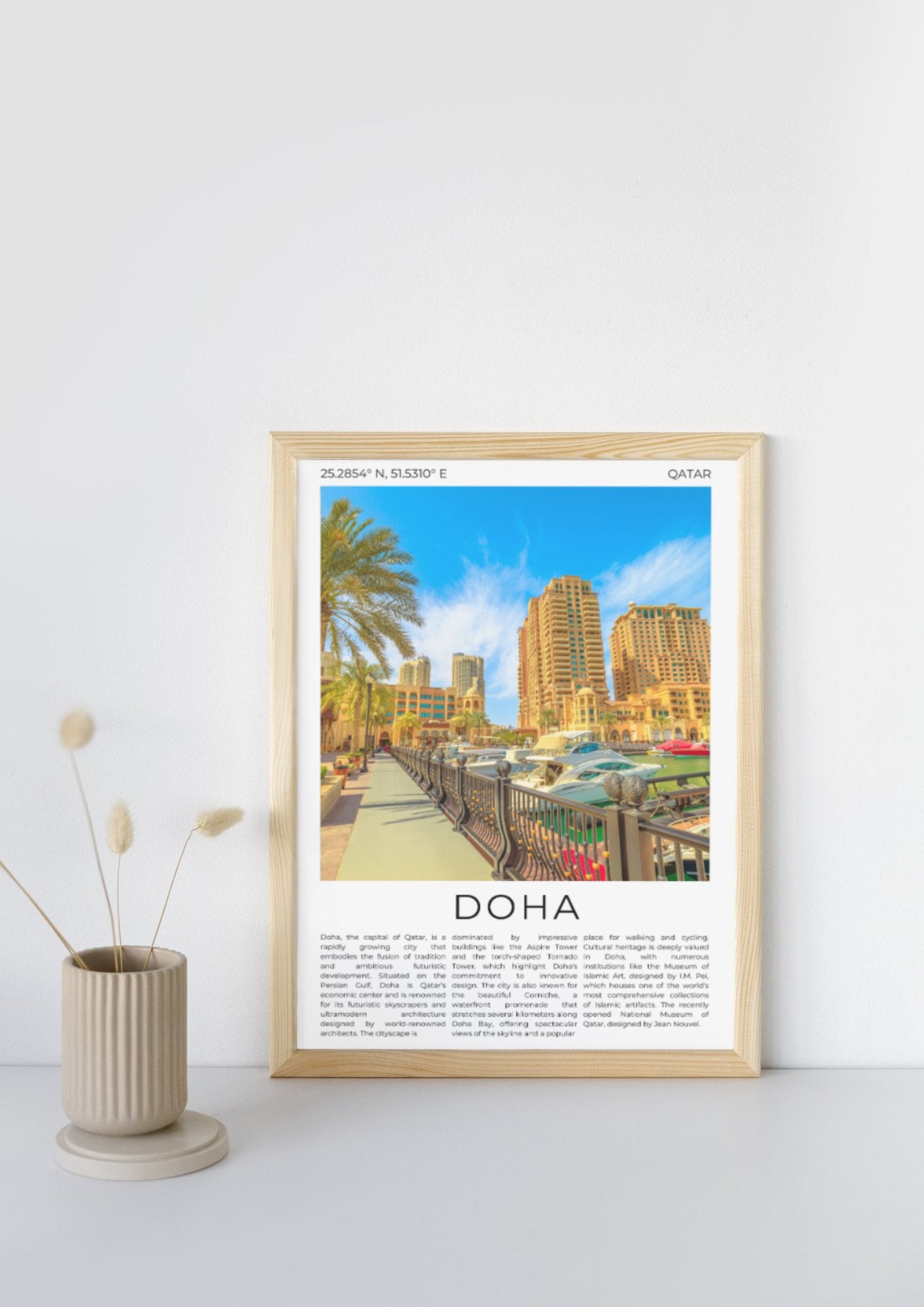 Doha: The Jewel of Qatar - ProfessorPrintsUK - A6