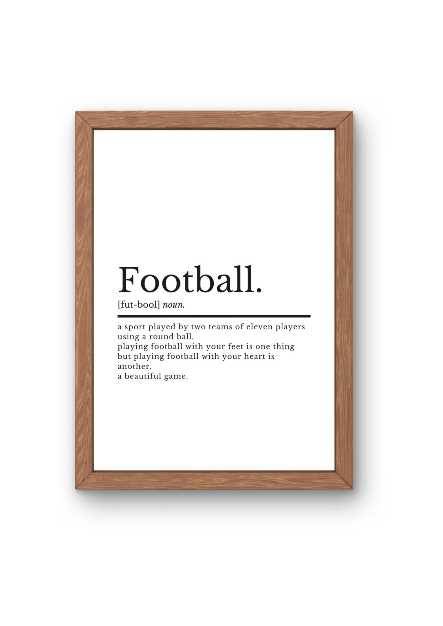 Football Prints | Football Definition | Football Gifts | Football Wall Art | Football Gifts For Boys | Boys Bedroom Decor | Football Poster - ProfessorPrintsUK - A2