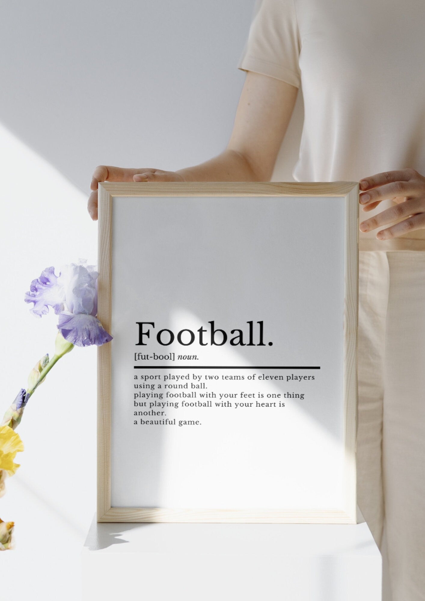 Football Prints | Football Definition | Football Gifts | Football Wall Art | Football Gifts For Boys | Boys Bedroom Decor | Football Poster - ProfessorPrintsUK - A2