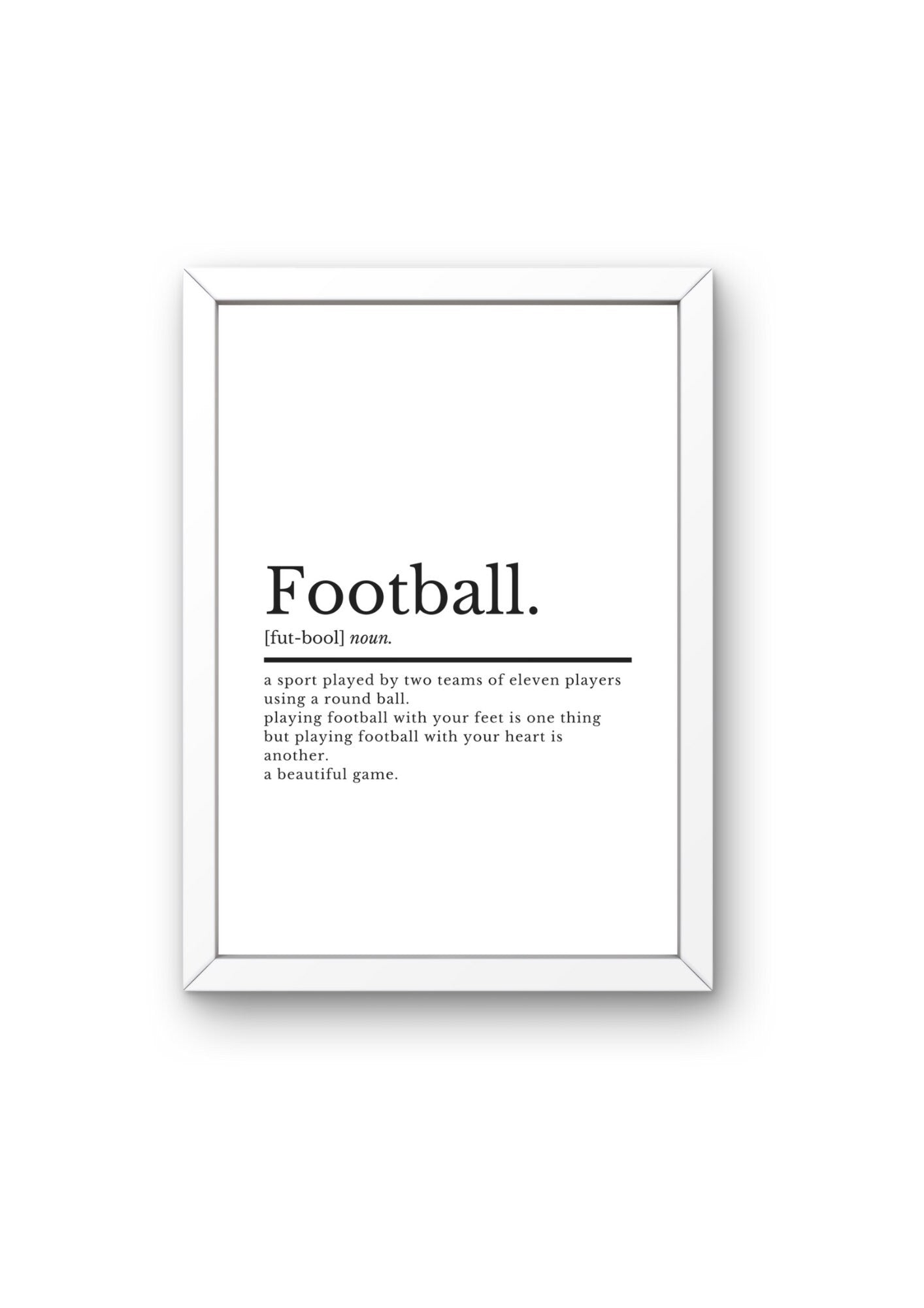 Football Prints | Football Definition | Football Gifts | Football Wall Art | Football Gifts For Boys | Boys Bedroom Decor | Football Poster - ProfessorPrintsUK - A2