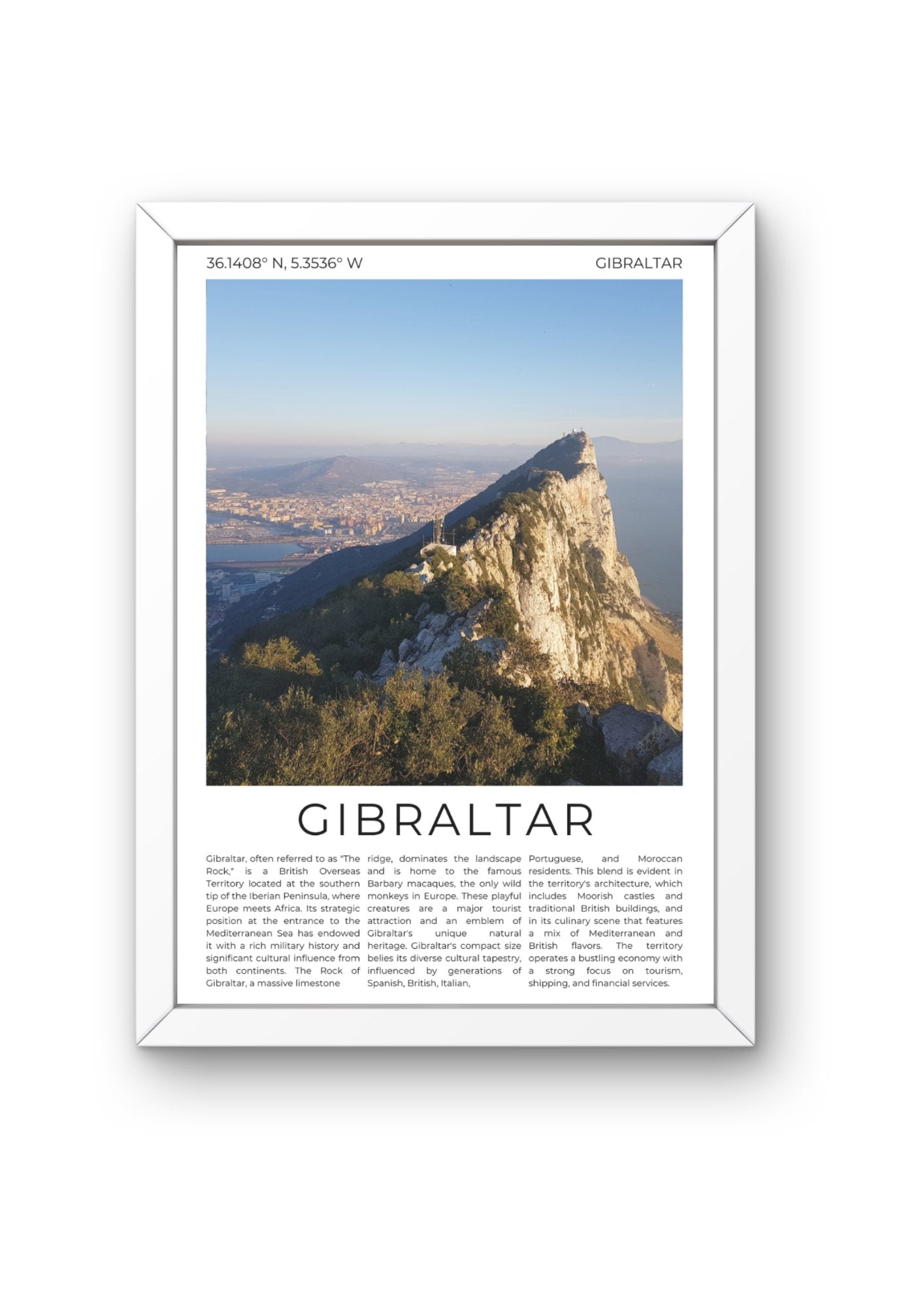 Gibraltar: The Gateway to the Mediterranean - ProfessorPrintsUK - A6