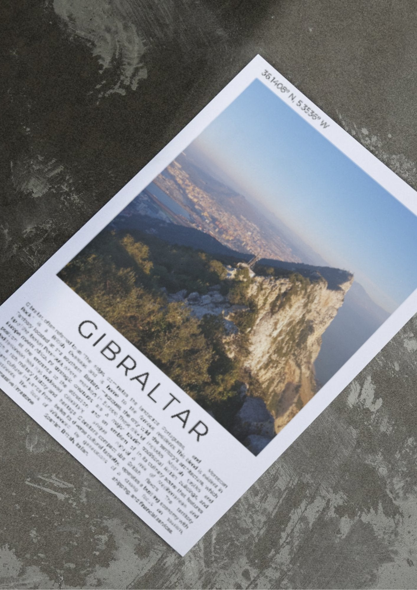 Gibraltar: The Gateway to the Mediterranean - ProfessorPrintsUK - A6