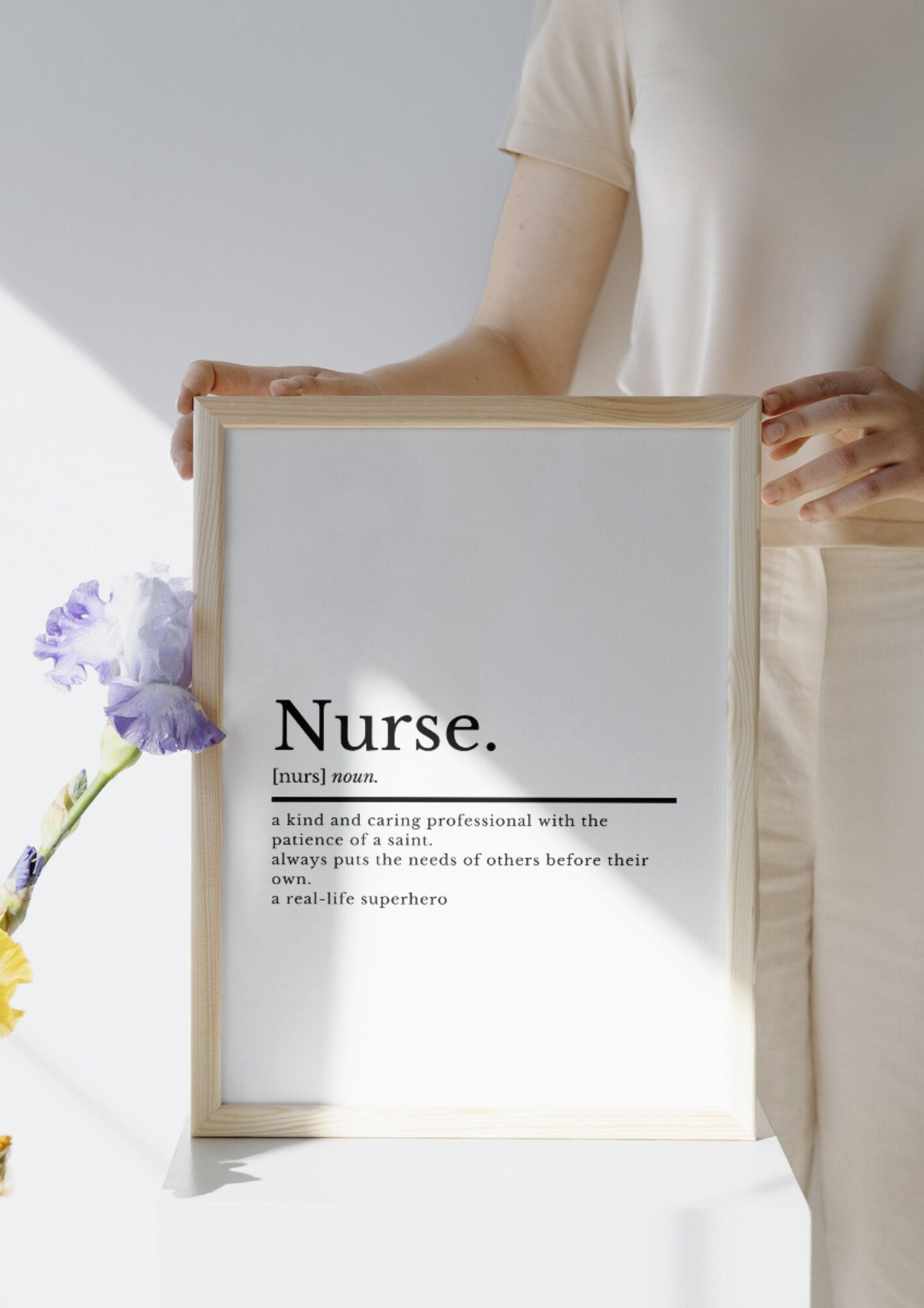 Gifts For Nurses | Nurse Definition Print | Nurse Gifts | Nursing Prints | Home Decor | Bedroom Wall Art | Wall Art | Student Nurse Gift - ProfessorPrintsUK - A3