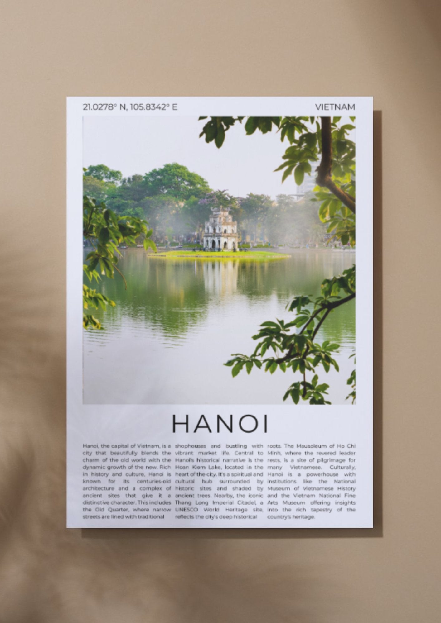 Hanoi: Timeless Charm of Vietnam - ProfessorPrintsUK - A6