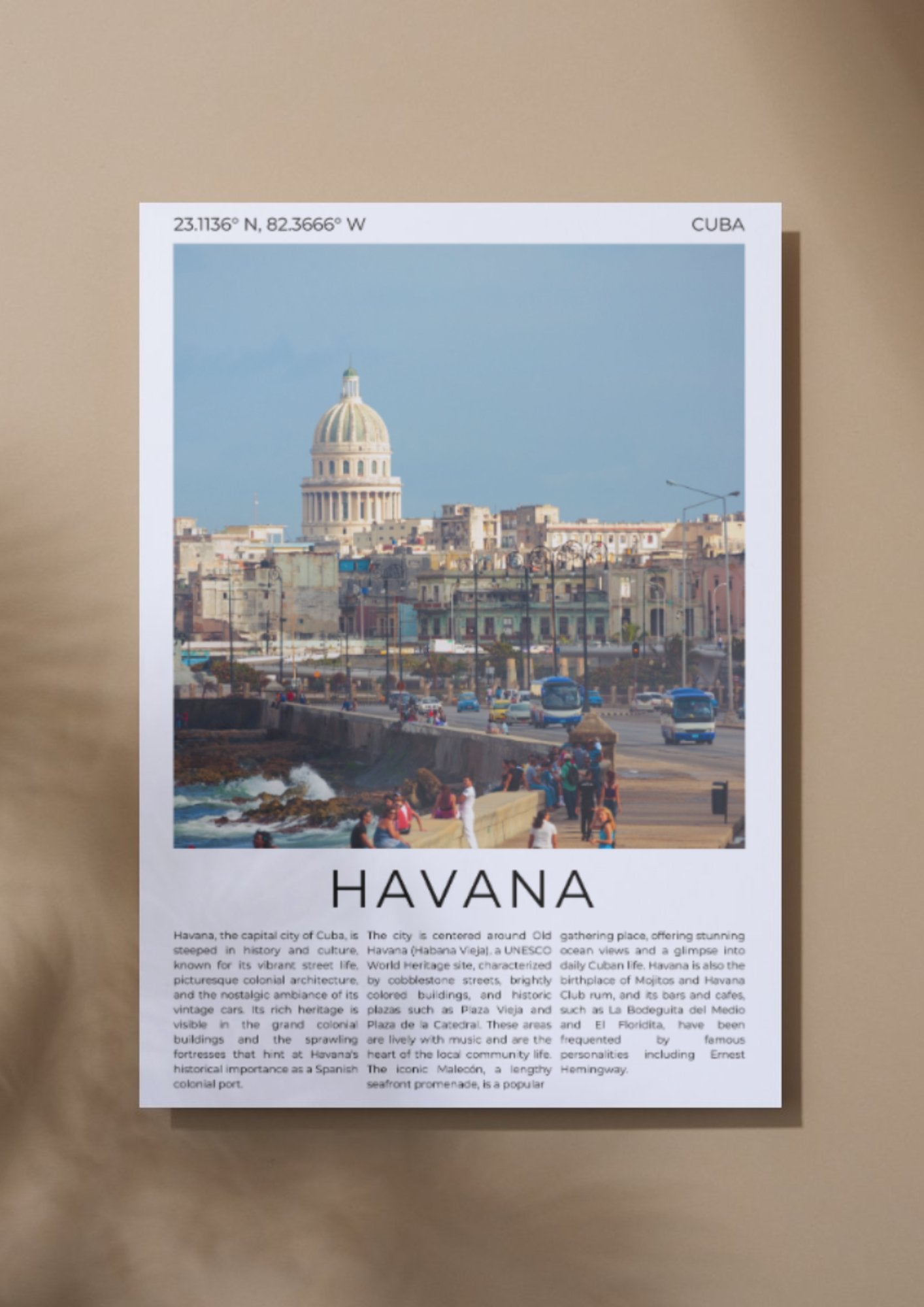 Havana: The Heartbeat of Cuba - ProfessorPrintsUK - A6