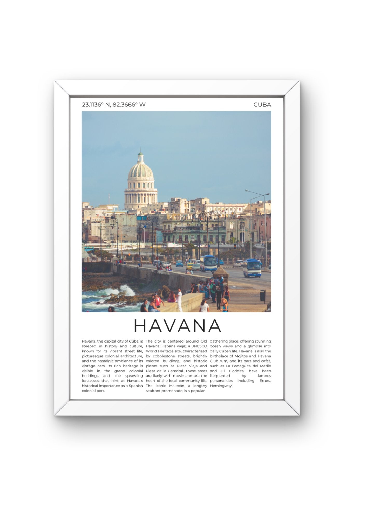 Havana: The Heartbeat of Cuba - ProfessorPrintsUK - A6