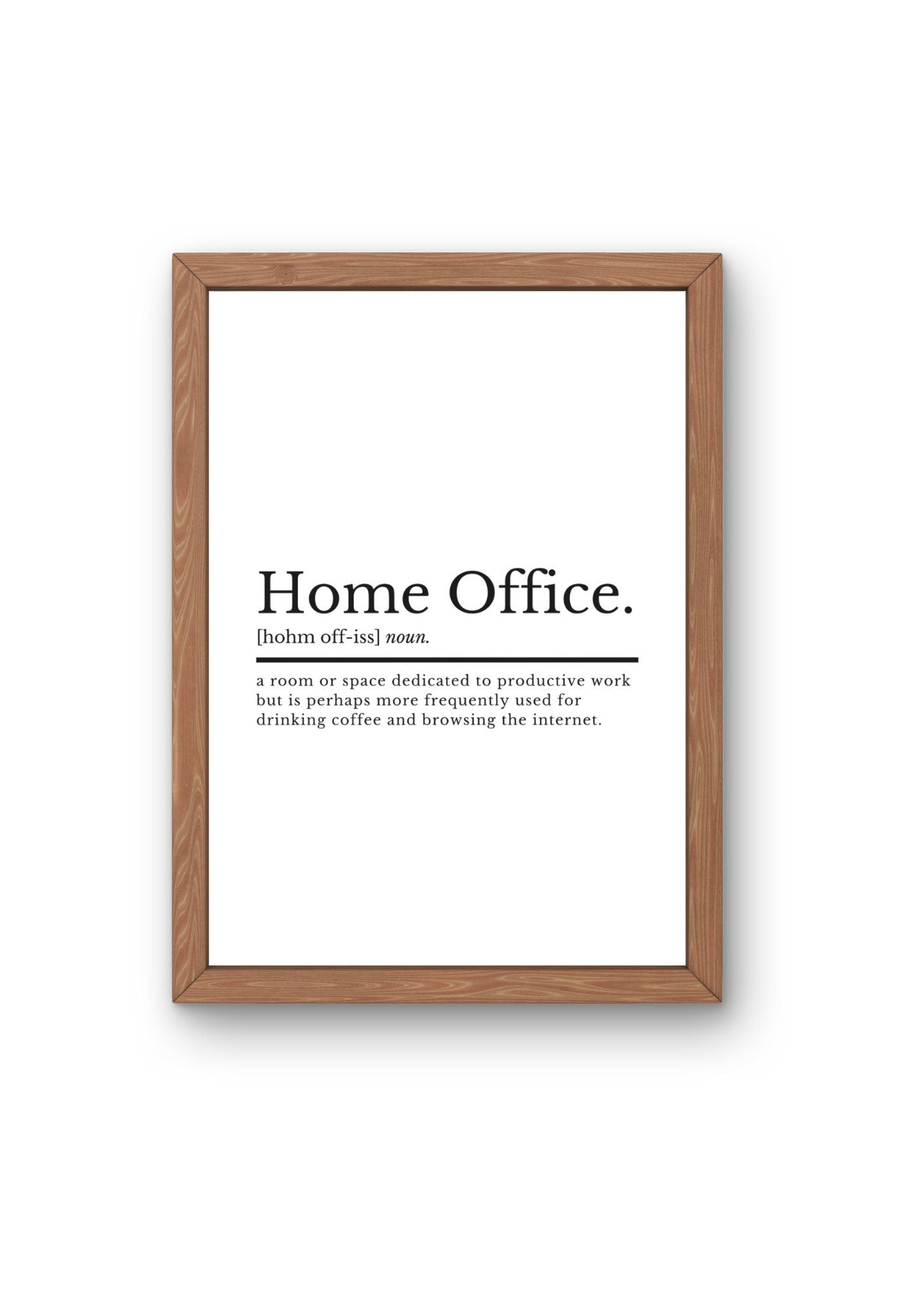 Home Office Definition Work From Home Prints | Home Decor | Home Office | WFH Gifts | Working From Home | Office Decor | Office Prints - ProfessorPrintsUK - A2