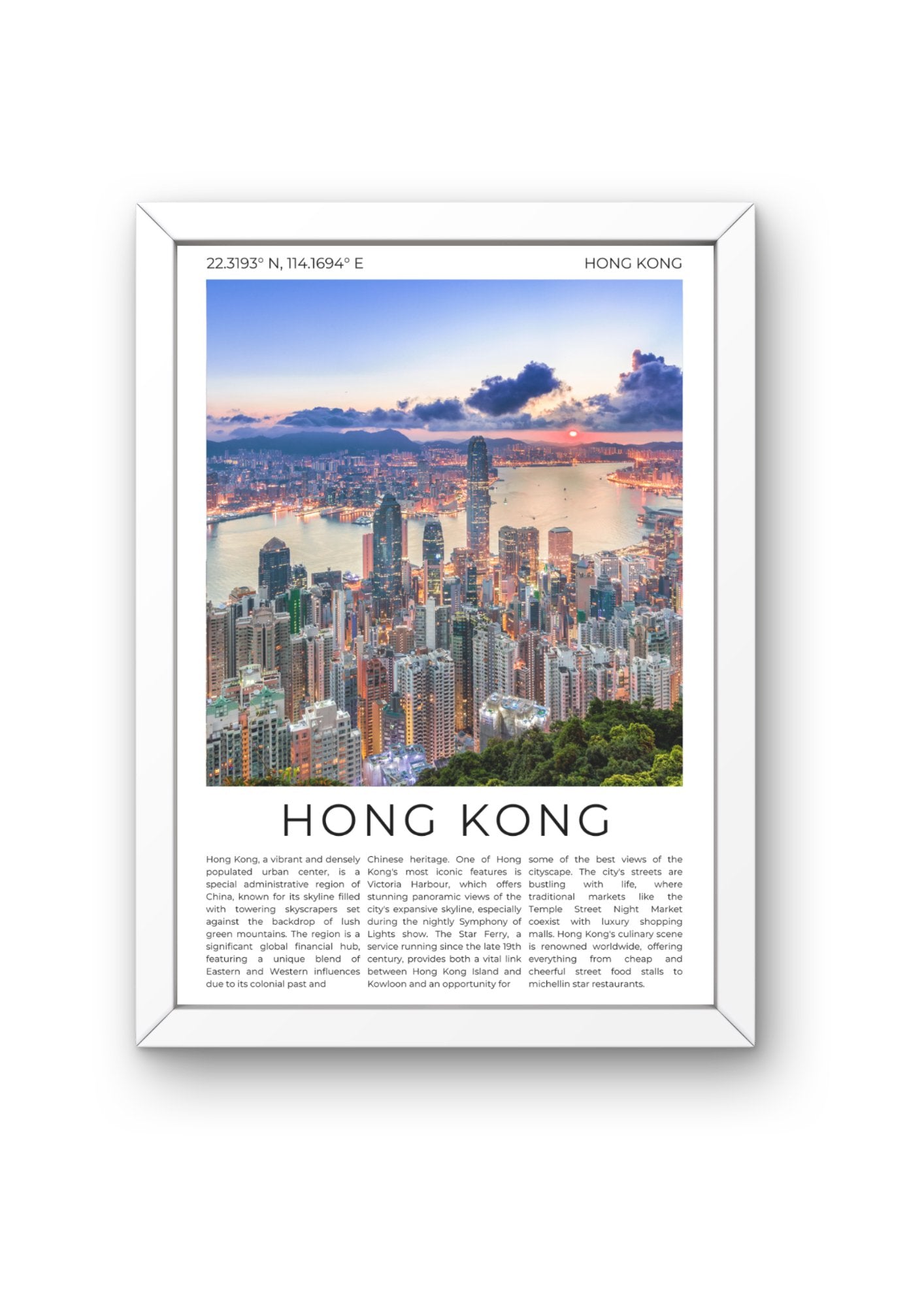 Hong Kong: Pearl of the Orient - ProfessorPrintsUK - A6