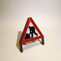Miniature UK Roadwork Signs • Small Scale Street Scene Accessories • Model Construction Zone Props - ThreadaliciousUK