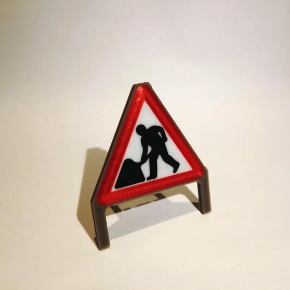 Miniature UK Roadwork Signs • Small Scale Street Scene Accessories • Model Construction Zone Props - ThreadaliciousUK