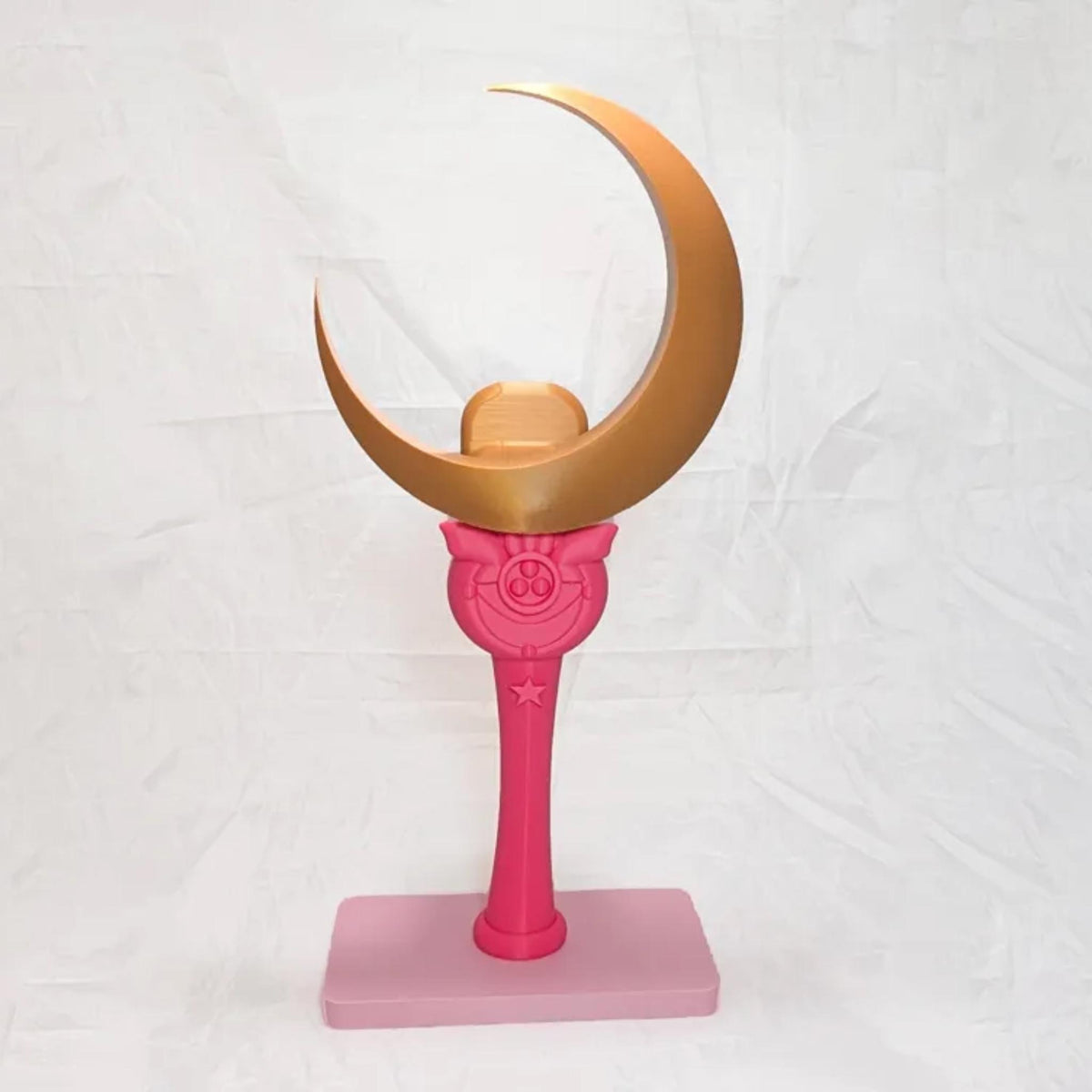 Moon Headphone Stand • Magical Crescent Desk Holder • Pink Headset Display for Gaming or Office Setups - ThreadaliciousUK