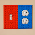 Building Block Light Switch & Outlet Cover | Fun Wall Plate | Kids Room Decor - ThreadaliciousUK
