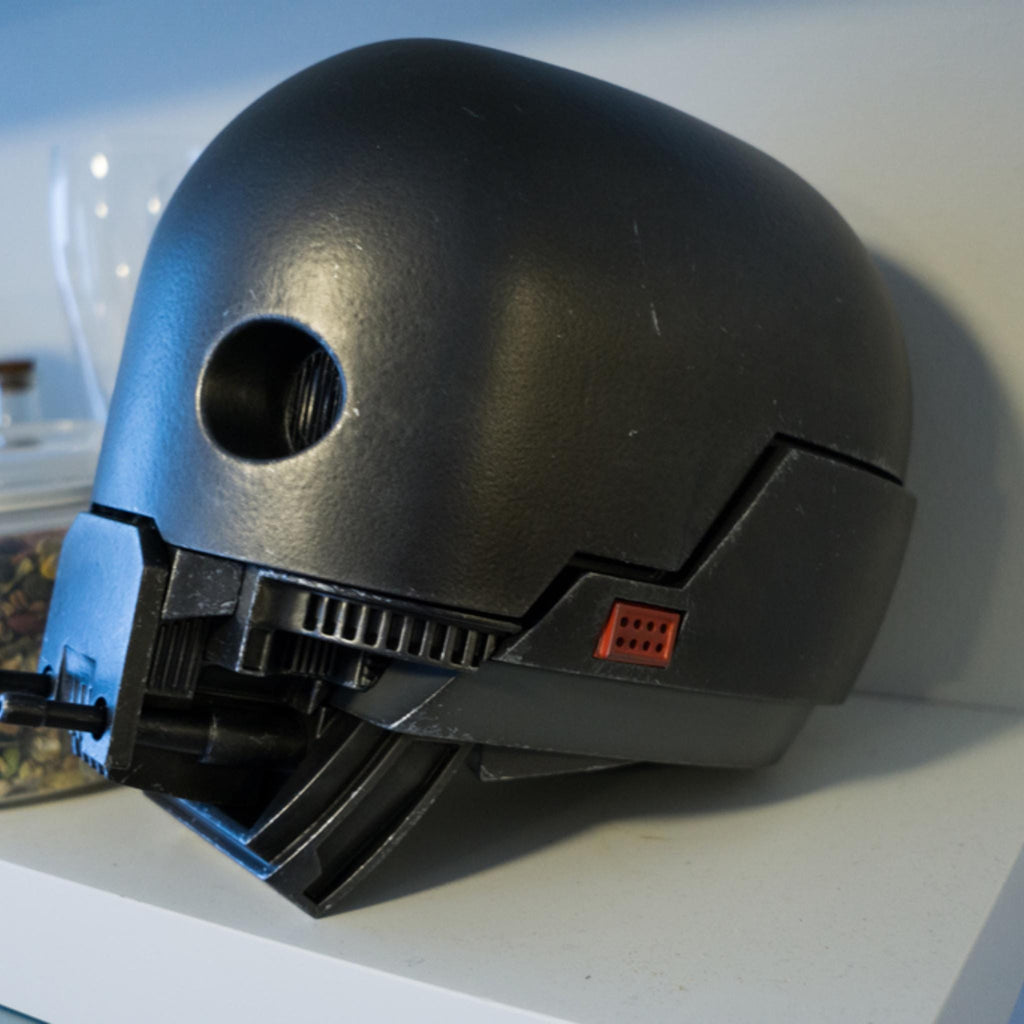 Galaxy Droid Head Model | Futuristic Robot Bust Display | Sci-Fi Collectable for Desk or Shelf - ThreadaliciousUK