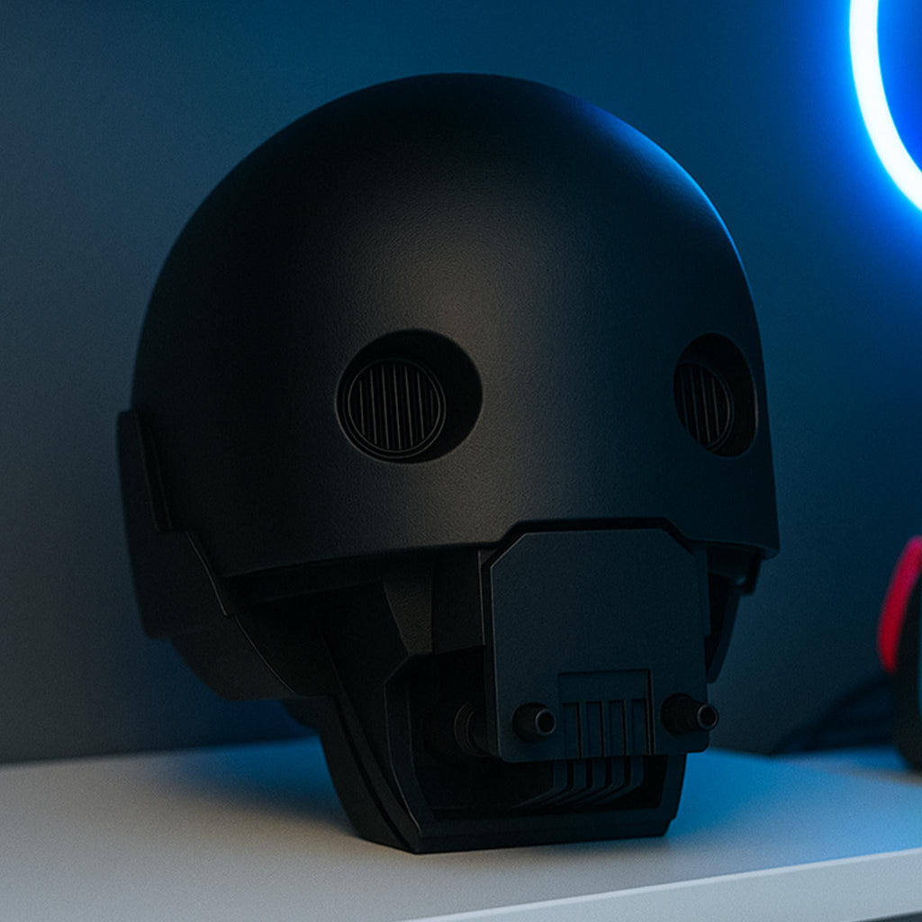 Galaxy Droid Head Model | Futuristic Robot Bust Display | Sci-Fi Collectable for Desk or Shelf - ThreadaliciousUK