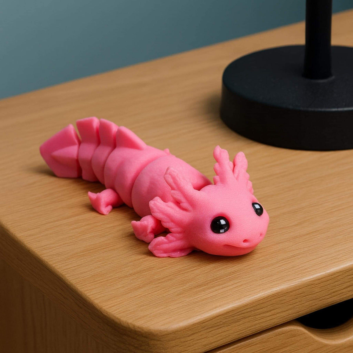 Axolotl Fidget Toy • Articulated Desk Pet • Flexible Sensory Stress Reliever - ThreadaliciousUK