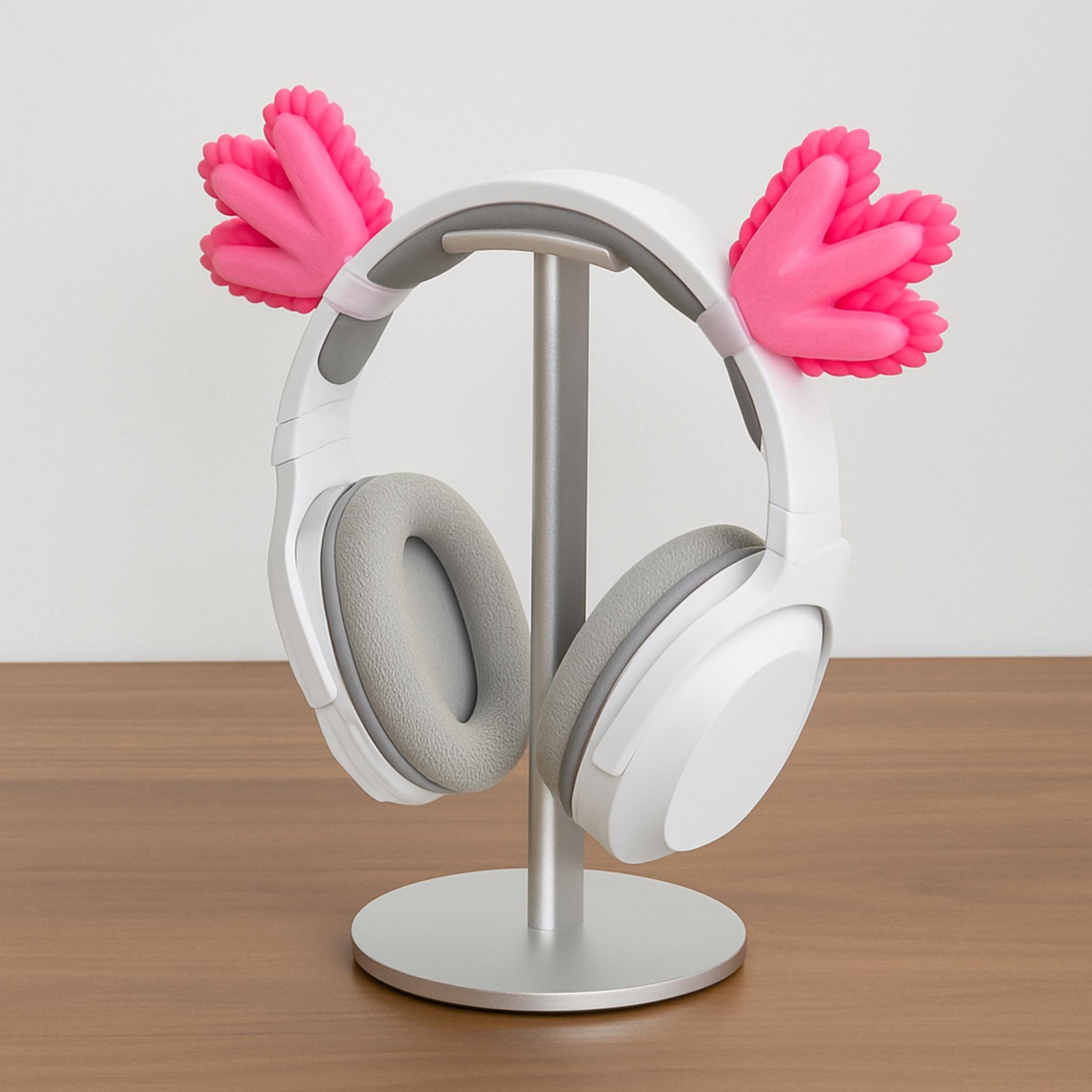 Axolotl Fins Headphone Attachment | Kawaii Headset Accessory | Gaming Décor - ThreadaliciousUK