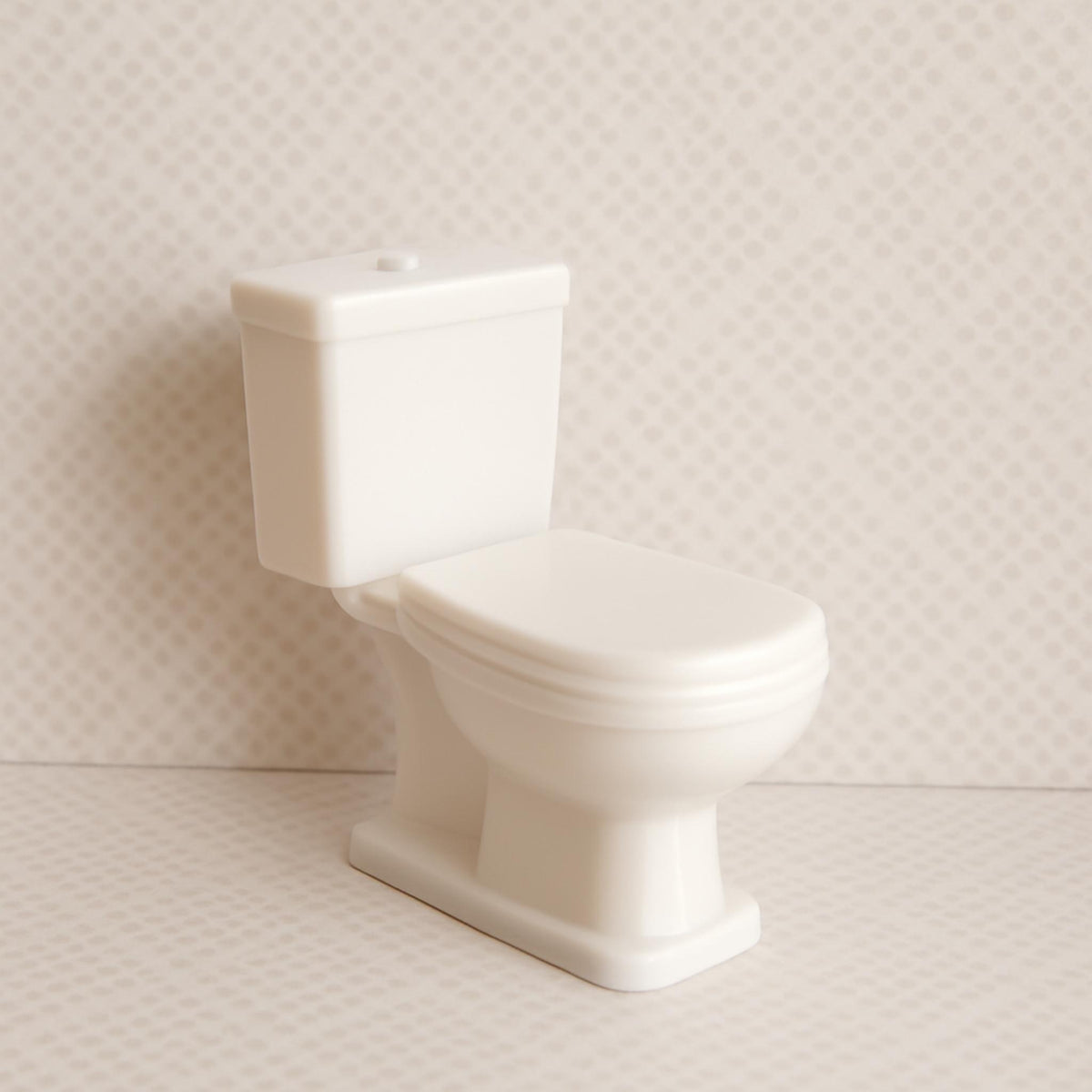 Miniature Dollhouse Toilet • Realistic Bathroom Accessory • Tiny Scale Furniture for Model Homes - ThreadaliciousUK