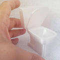 Miniature Dollhouse Toilet • Realistic Bathroom Accessory • Tiny Scale Furniture for Model Homes - ThreadaliciousUK