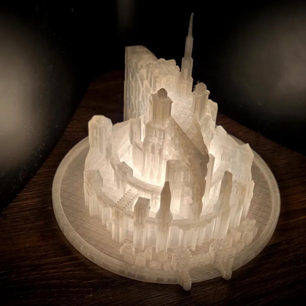 Fantasy Citadel RGB Lamp • Illuminated Fortress Display Light • Colour-Changing Tower for Desk or Room Decor - ThreadaliciousUK