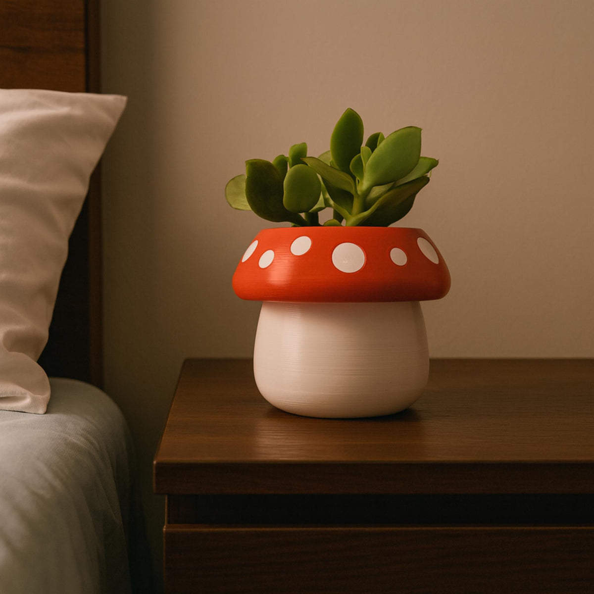 Mushroom Pen Holder • Toadstool Desk Organiser • Whimsical Stationery Pot for Home or Office - ThreadaliciousUK