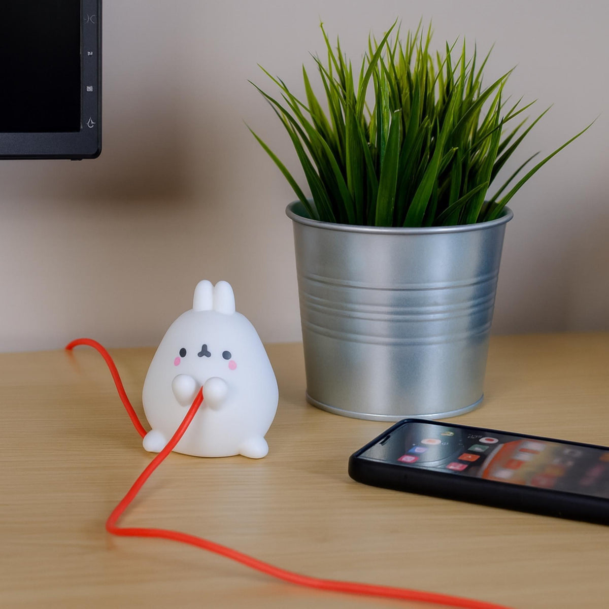 Bunny Cable Holder – Adorable Desk Cable Organiser for Charging Cords - ThreadaliciousUK