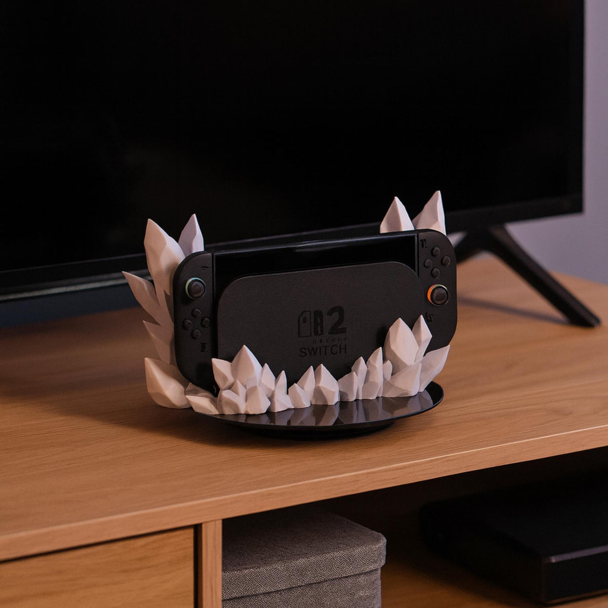 Crystal Dock Stand for Handheld Console | Elegant Display Base | Gaming Desk Crystal Holder - ThreadaliciousUK