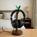 Leaf Headphone Accessory • Sprout Clip for Headsets • Kawaii Green Plant Decor - ThreadaliciousUK