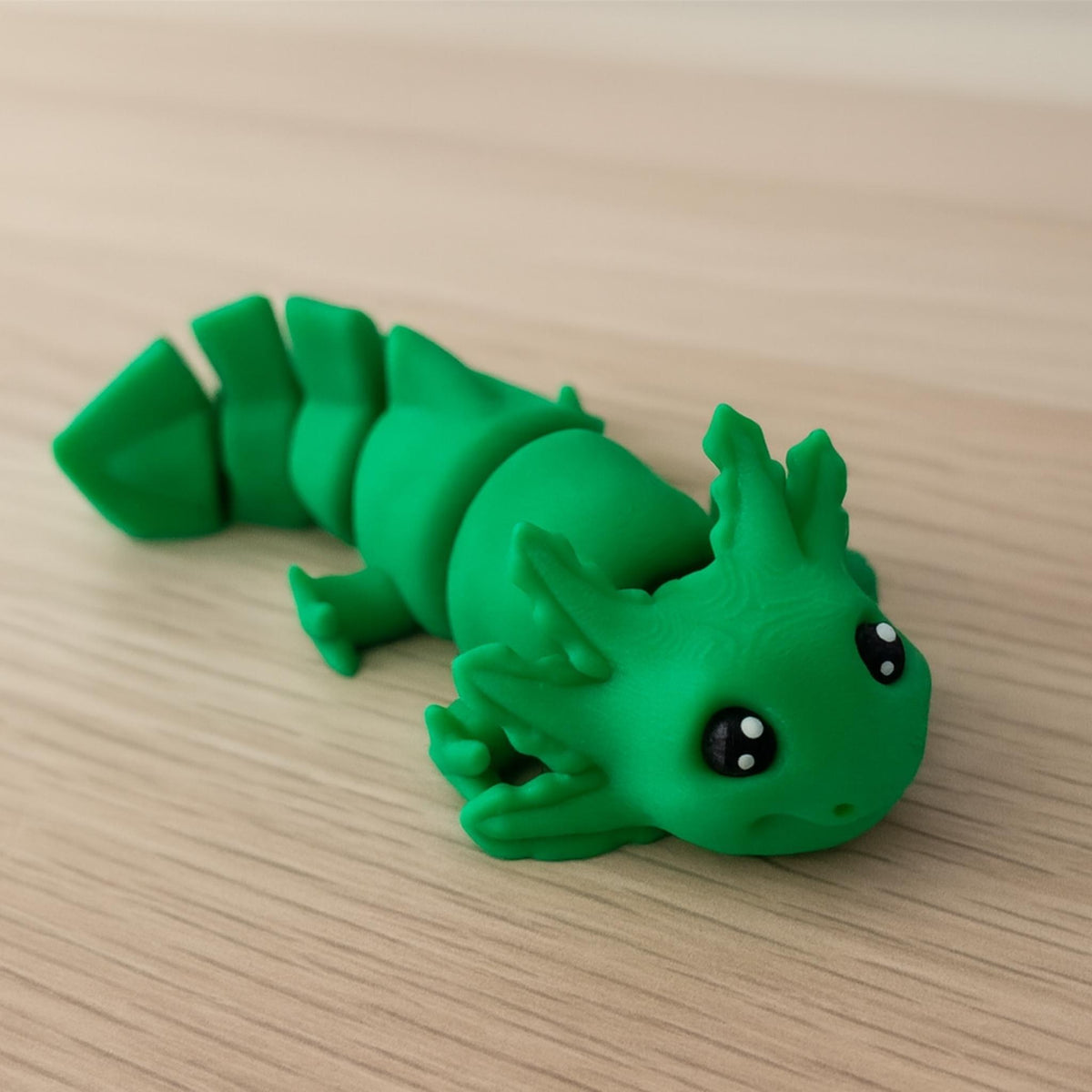 Axolotl Fidget Toy • Articulated Desk Pet • Flexible Sensory Stress Reliever - ThreadaliciousUK