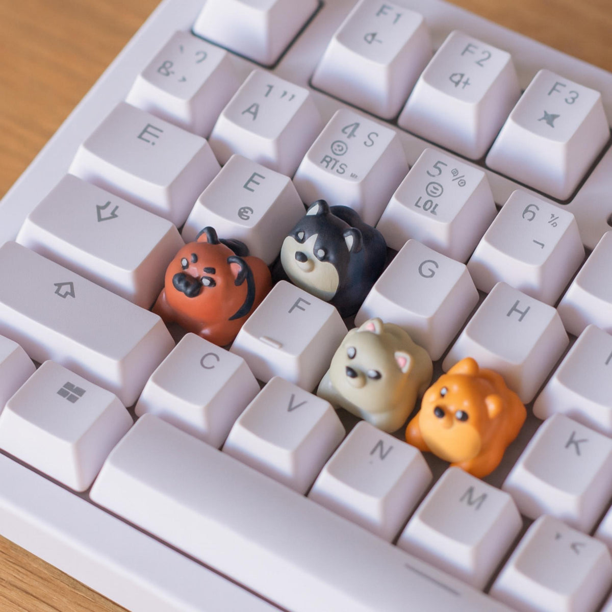 Shiba Inu Dog Keycap | Artisan Keycap for Mechanical Keyboards | Kawaii Desk Accessory - ThreadaliciousUK