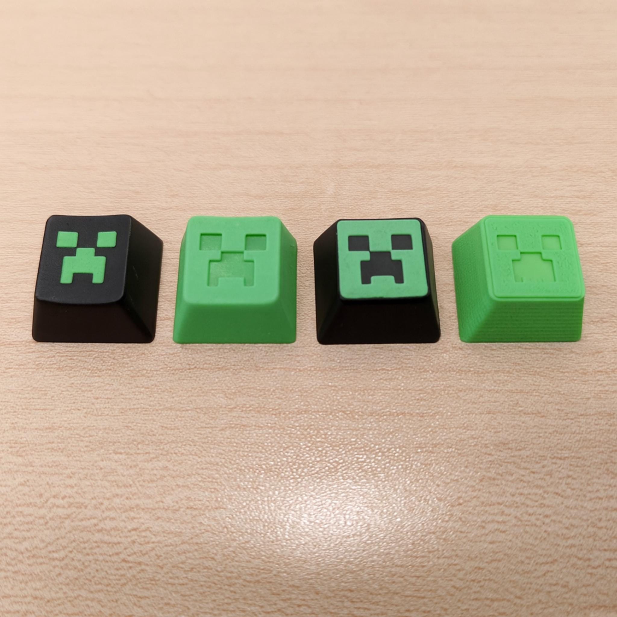 Creeper-Inspired Keycap | Glow Gaming Keycap | Artisan Mechanical Keyboard Key - ThreadaliciousUK