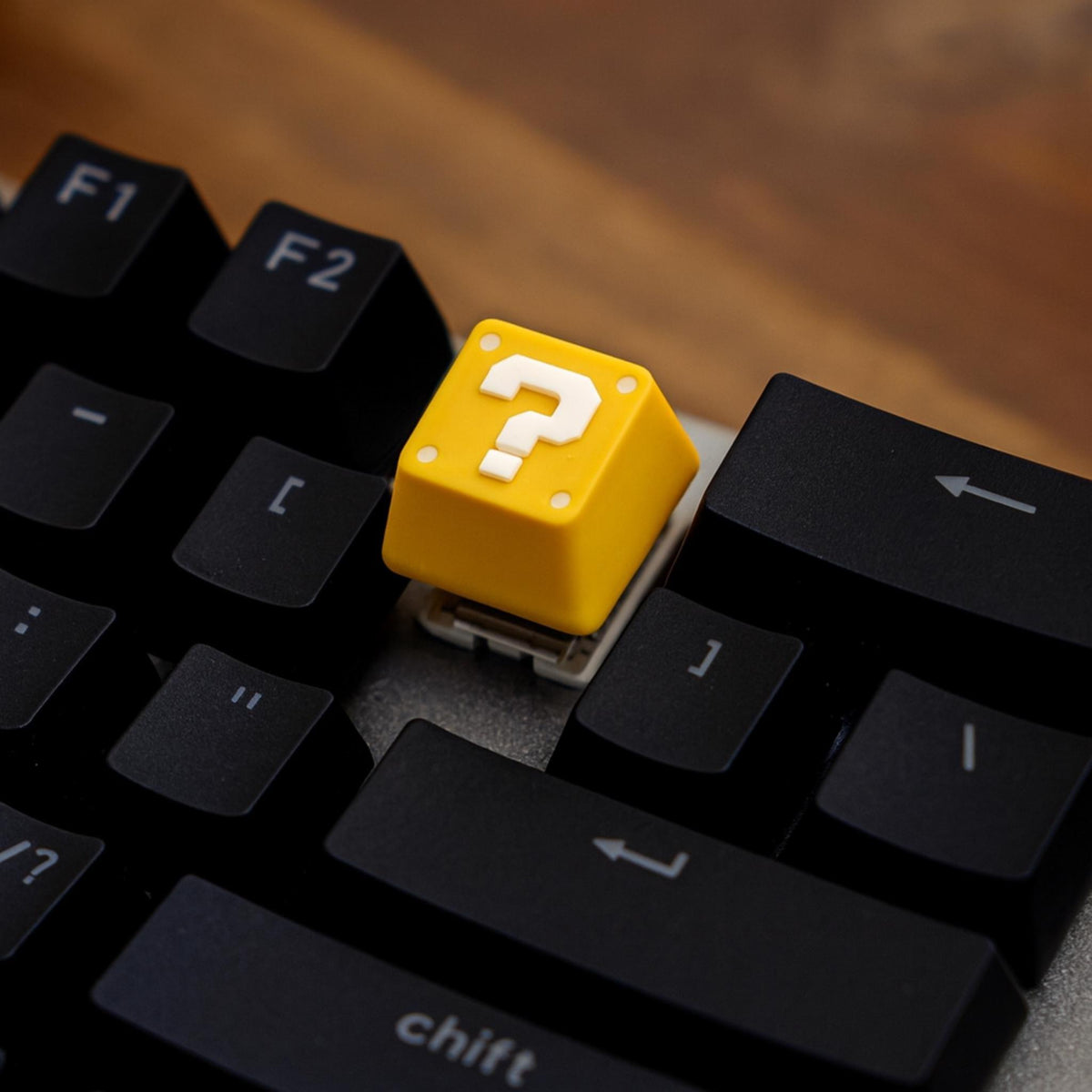 Question Block Inspired Keycap | Retro Gaming Artisan Keycap | Custom Mechanical Keyboard Key - ThreadaliciousUK