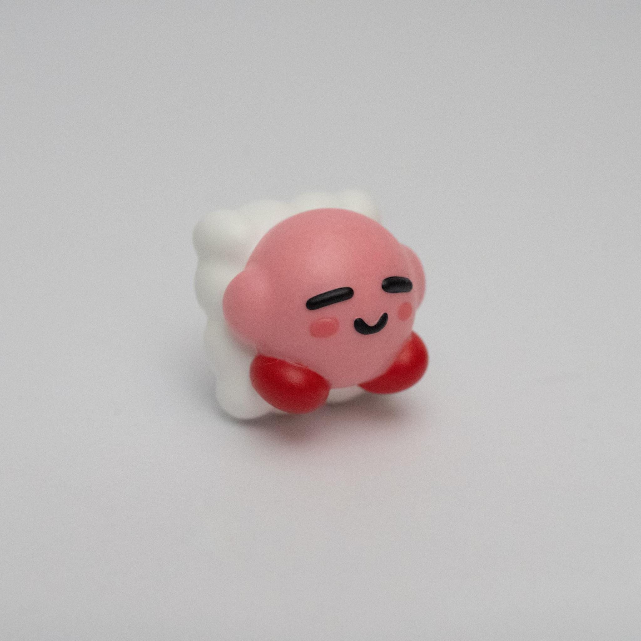 Pink Star Hero Artisan Keycap • Cloud-Riding Character Key for Custom Mechanical Keyboards - ThreadaliciousUK