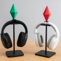 Plumbob Headphone Attachment | Iconic Gamer Accessory | Colourful Desk Decor | Fun Custom Add-On for Headsets - ThreadaliciousUK