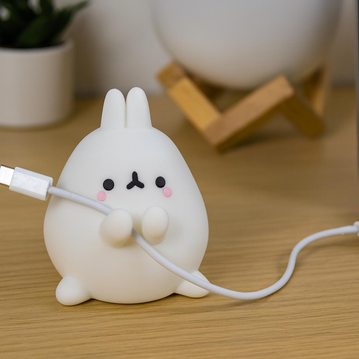 Bunny Cable Holder – Adorable Desk Cable Organiser for Charging Cords - ThreadaliciousUK