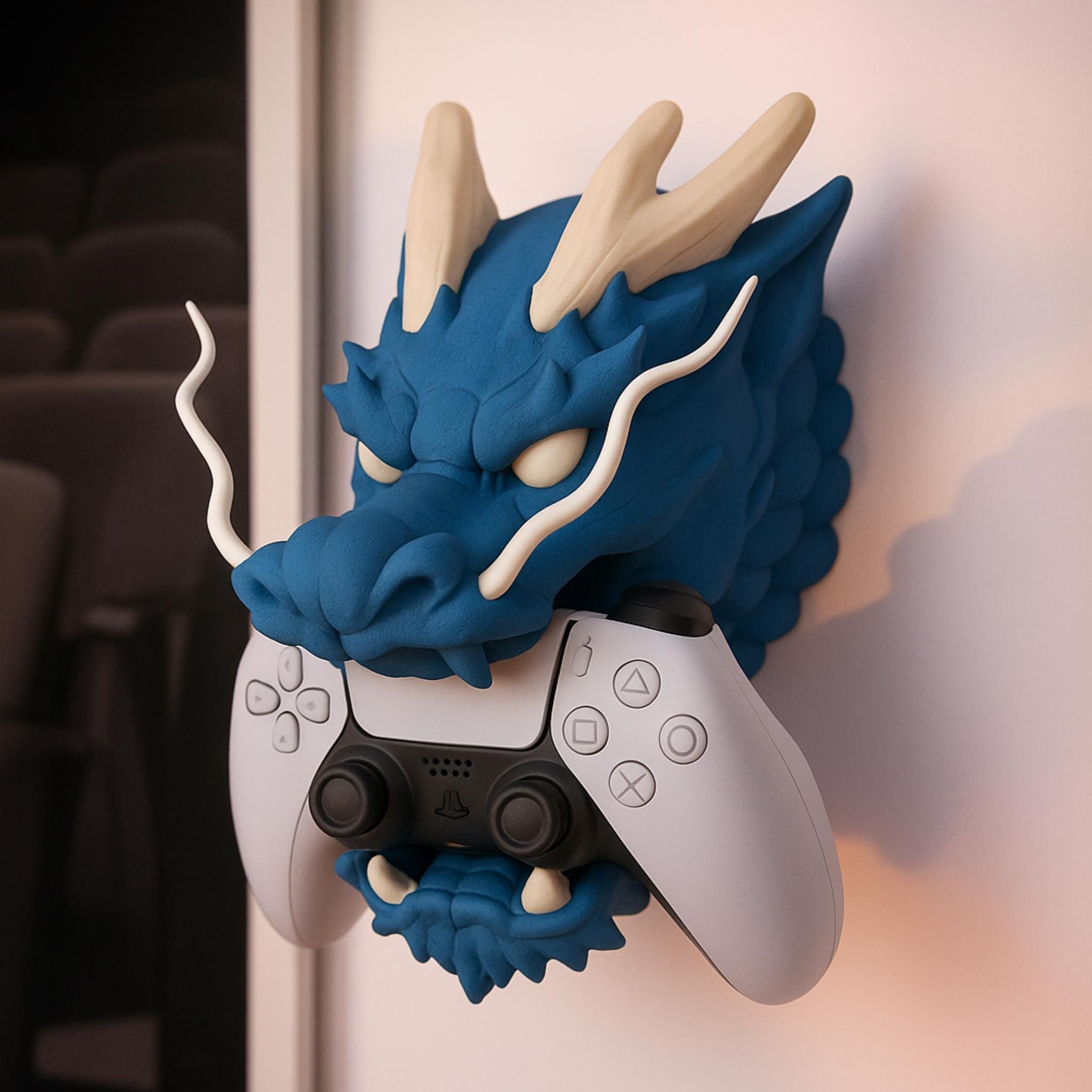 Dragon Wall Mounted Controller Holder – Epic Fantasy Gaming Display Stand - ThreadaliciousUK