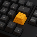 Cheese Keycap | Artisan Keycap for Mechanical Keyboards | Fun Novelty Desk Accessory - ThreadaliciousUK