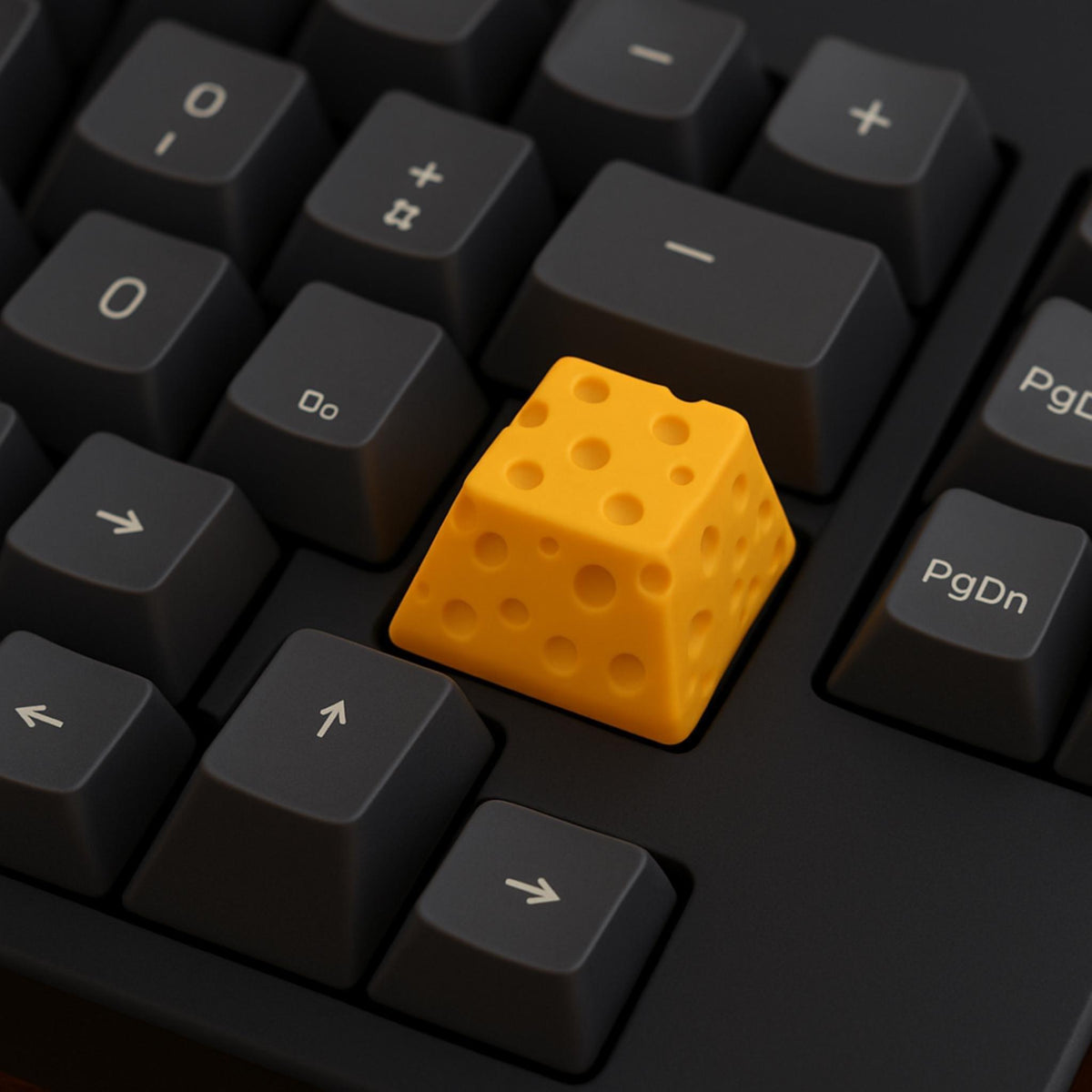 Cheese Keycap | Artisan Keycap for Mechanical Keyboards | Fun Novelty Desk Accessory - ThreadaliciousUK