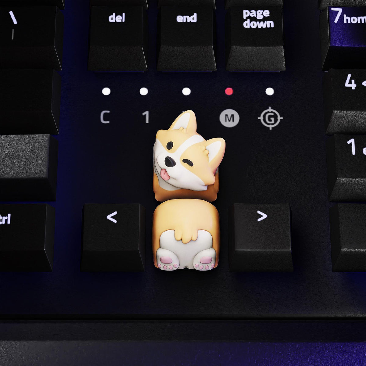 Shiba Inu Artisan Keycap • Dog Character Accent Key for Custom Mechanical Keyboards - MoreMiniaturesStudio