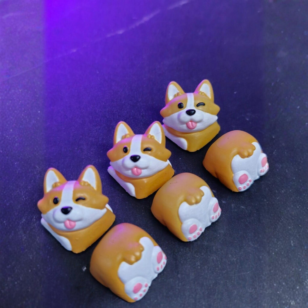 Shiba Inu Artisan Keycap • Dog Character Accent Key for Custom Mechanical Keyboards - MoreMiniaturesStudio