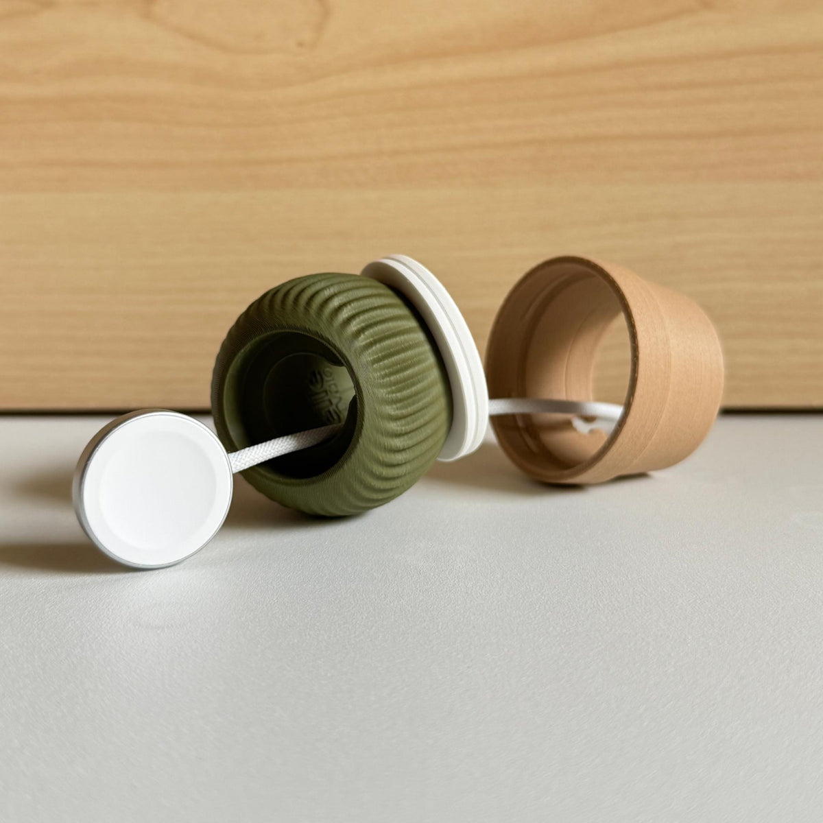 Cactus Watch Charging Dock • Plant Style Desk Stand • Minimal Bedside Charging Holder - MoreMiniaturesStudio