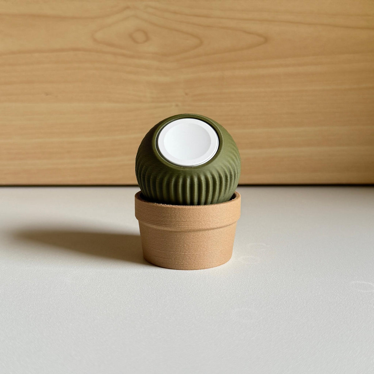 Cactus Watch Charging Dock • Plant Style Desk Stand • Minimal Bedside Charging Holder - MoreMiniaturesStudio