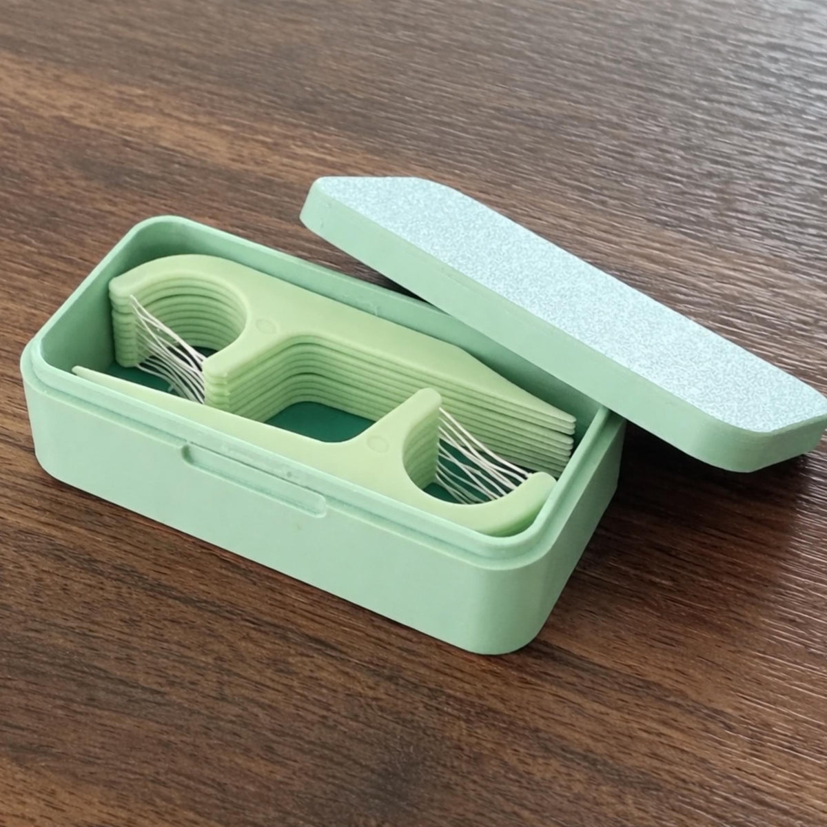 Pocket Floss Container • Compact Dental Floss Holder • Travel Floss Case • Minimal Everyday Carry Accessory - MoreMiniaturesStudio