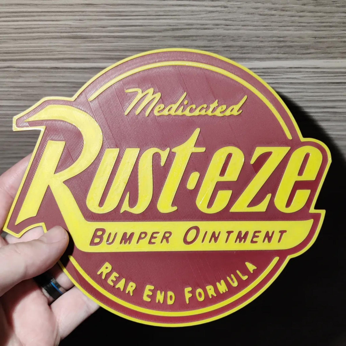 Vintage Racing Bumper Ointment Wall Sign • Retro Motorsport Inspired Garage Decor • Classic Racing Display - MoreMiniaturesStudio