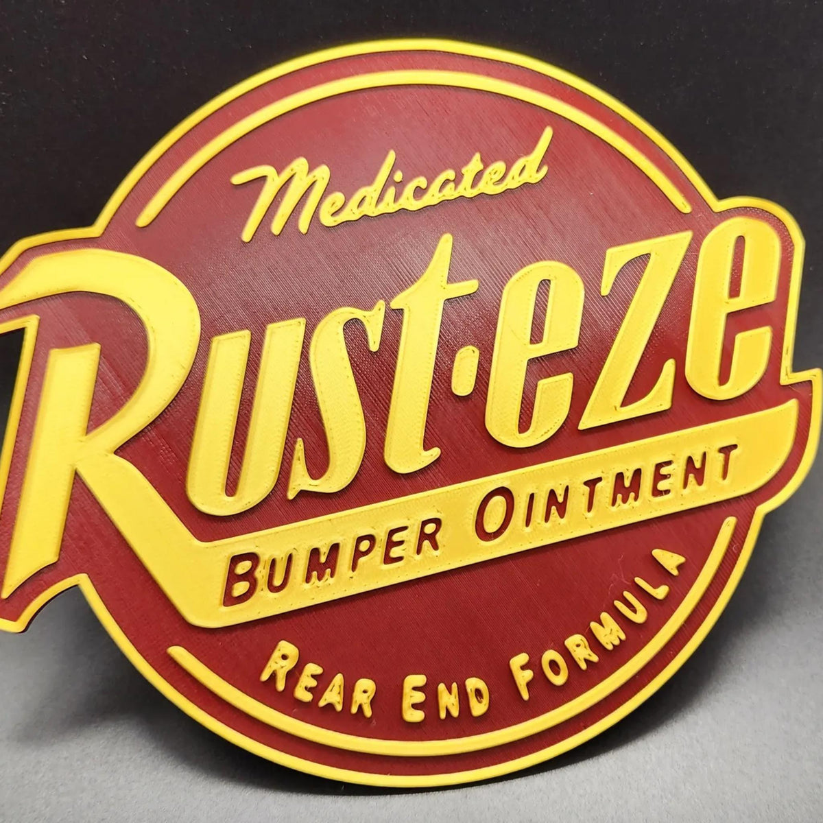 Vintage Racing Bumper Ointment Wall Sign • Retro Motorsport Inspired Garage Decor • Classic Racing Display - MoreMiniaturesStudio
